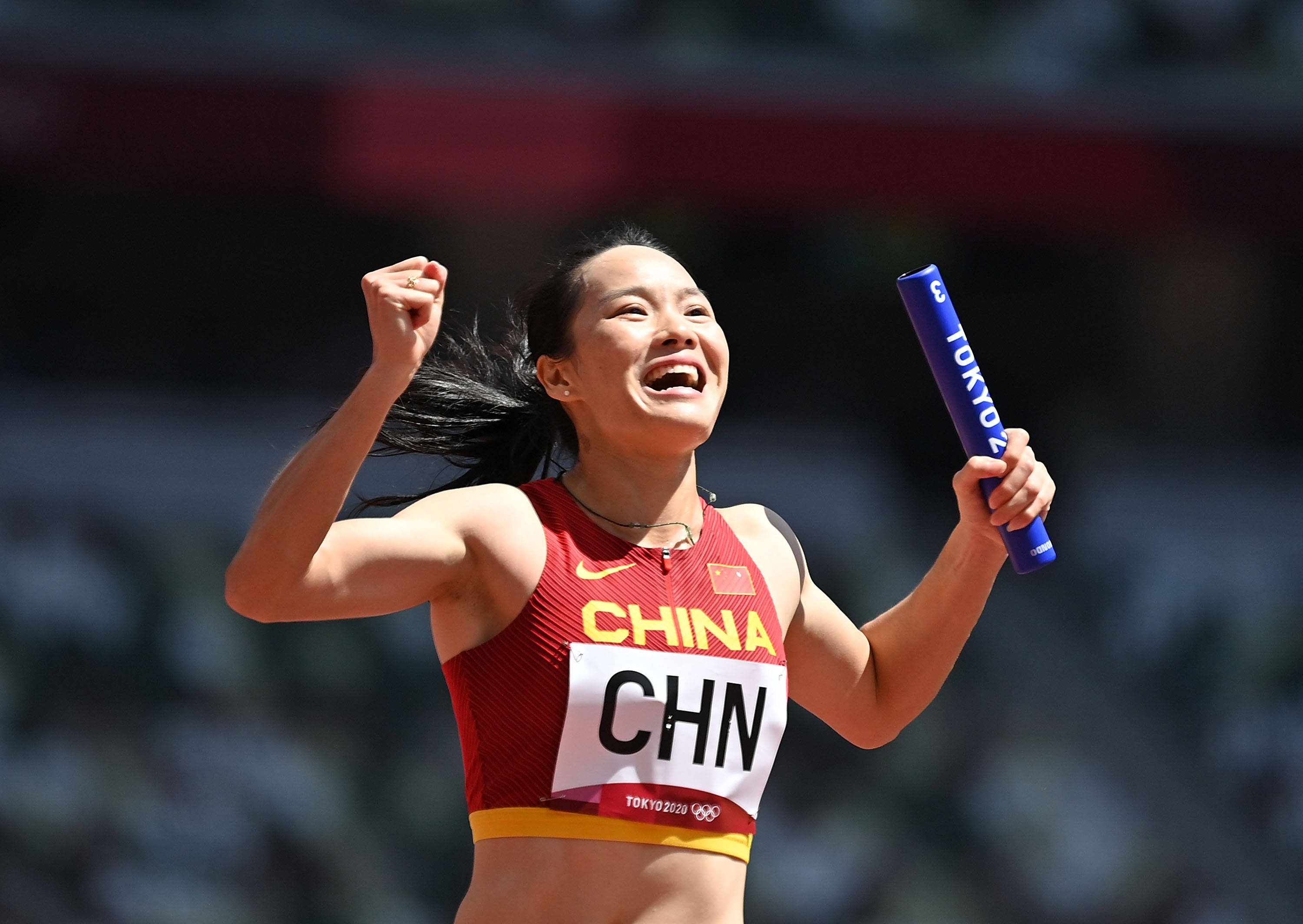 田径——女子4x100米接力:中国队晋级决赛