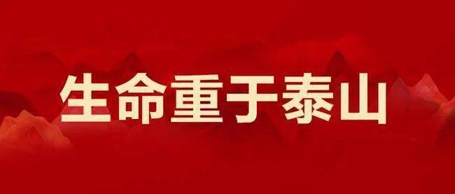 《生命重于泰山》学习体会 坚决筑牢安全防线 始终将人民生命安全