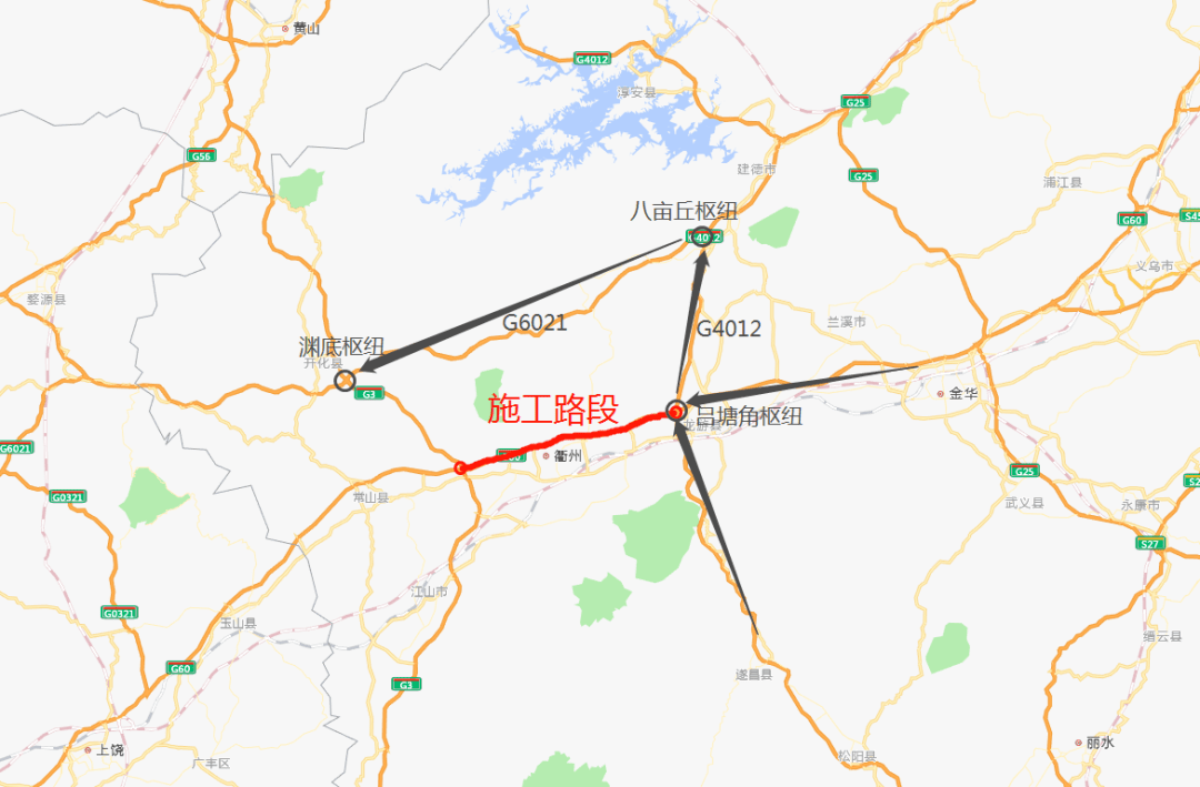 方案二:在龙游或龙游南收费站下高速,走一段地方道路,再选择衢州南,常