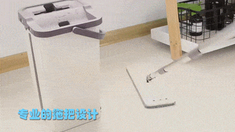 免手洗免弯腰的神奇拖把,360°无死角清洁,省力不伤手