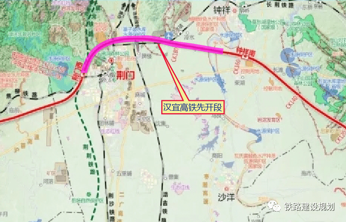 先开段位于钟祥汉江特大桥至荆门西站,全长约47公里.