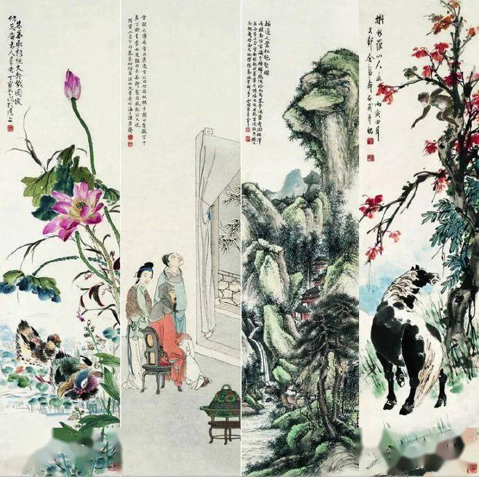 名品视界晚清画家朱良材的山水人物画欣赏五