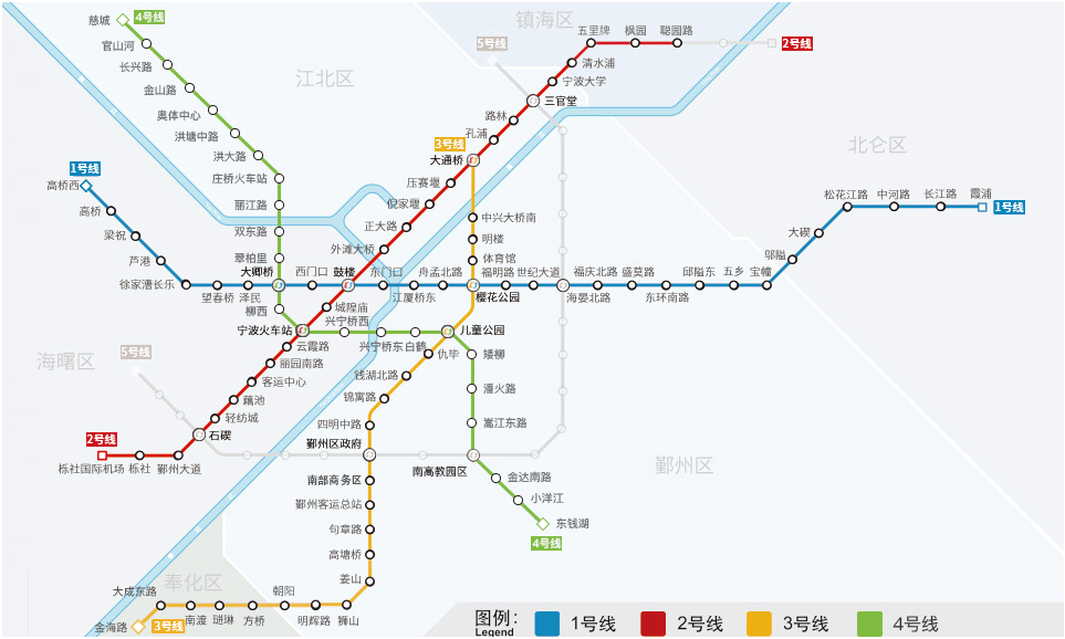 请收藏 你一定用得到    目前,宁波地铁拥有4条运营线路,共103座车站