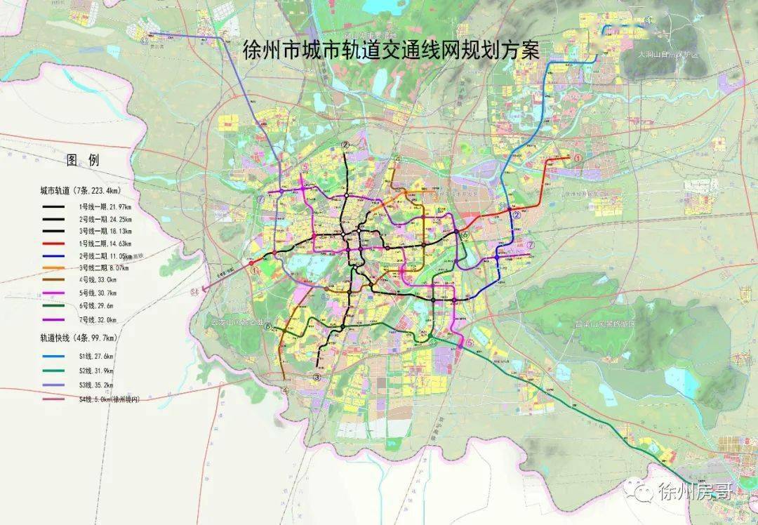 就是  徐州城市轨道交通11条线"7 4"规划图,以及  徐州城市快速路网"2