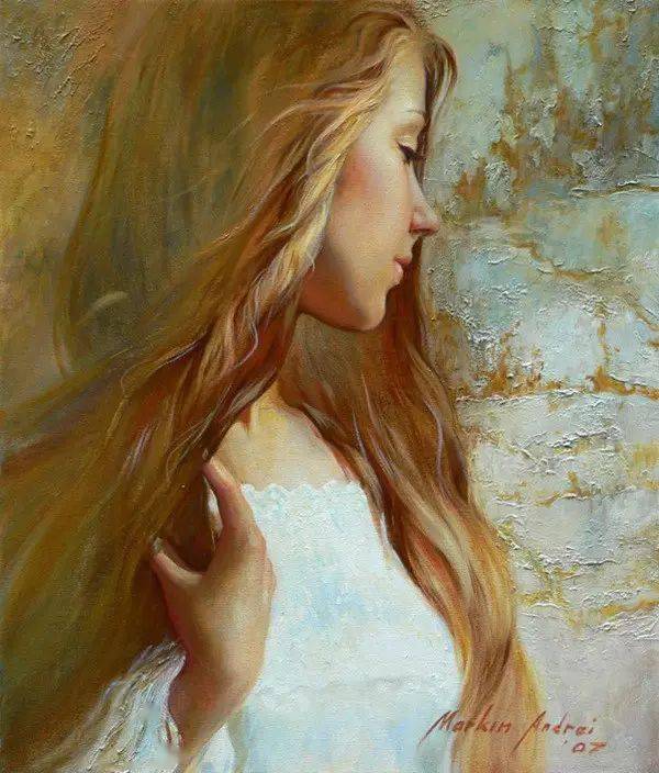 俄罗斯画家安德烈马克的漂亮女性人物油画艺术作品赏析
