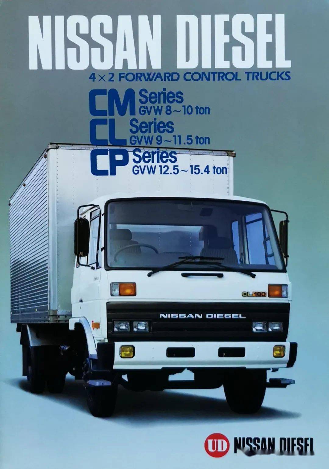 东风原型车国内也曾进口过上世纪80年代的日产柴cmclcp资料样本