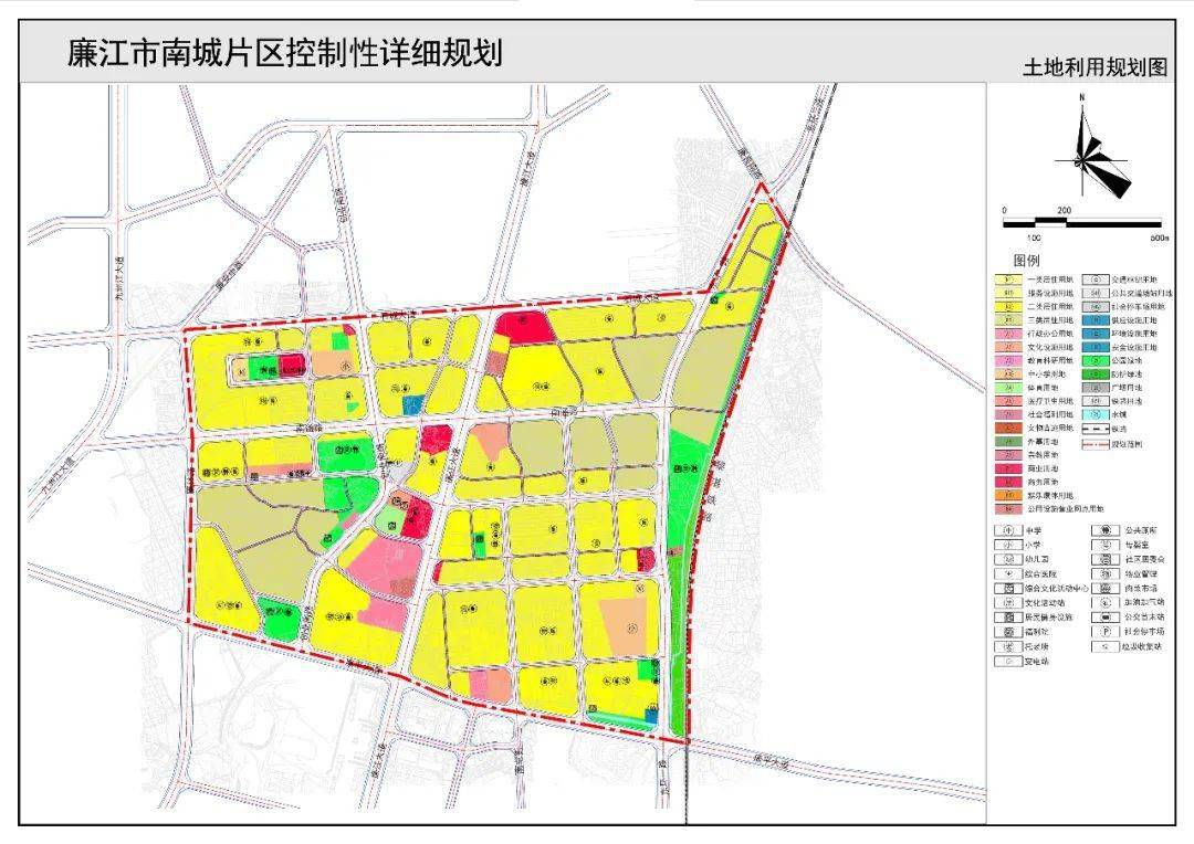 5, 南城片区 《廉江市南城片区控制性详细规划》 资料来源:廉江政府网