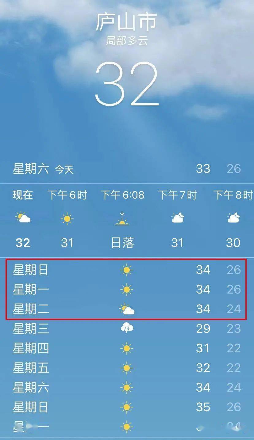 9月24日天气预报:"热死"在秋天!庐山市热出新高度