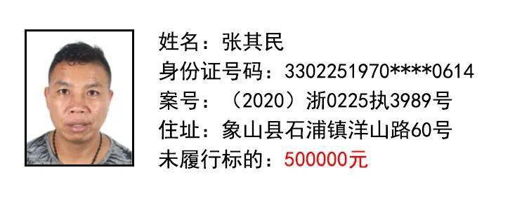 象山这38名"老赖"被实名曝光!你认识吗?