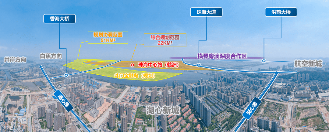 在未来,凭借独一无二区位的优势,湖心新城将与鹤洲新区,鹤洲北tod新城