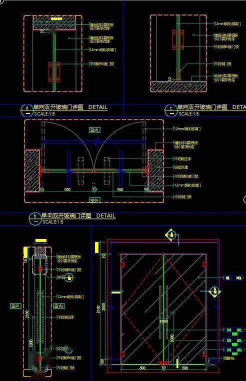 这份门cad节点大全你不备一份