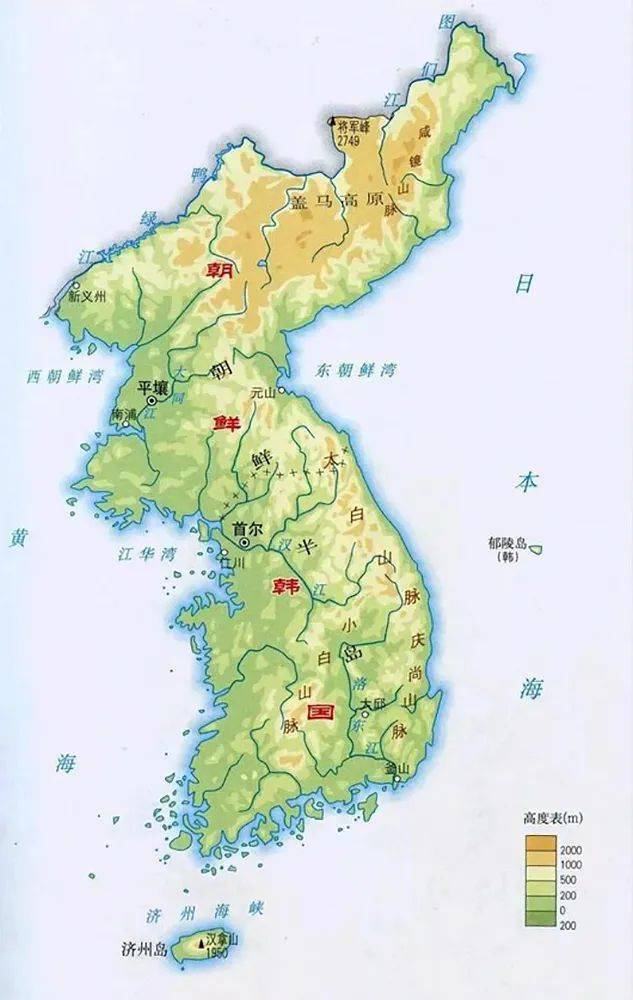 明朝传教士绘制朝鲜地图(图片来自网络) 而在1950年的朝鲜战争爆发