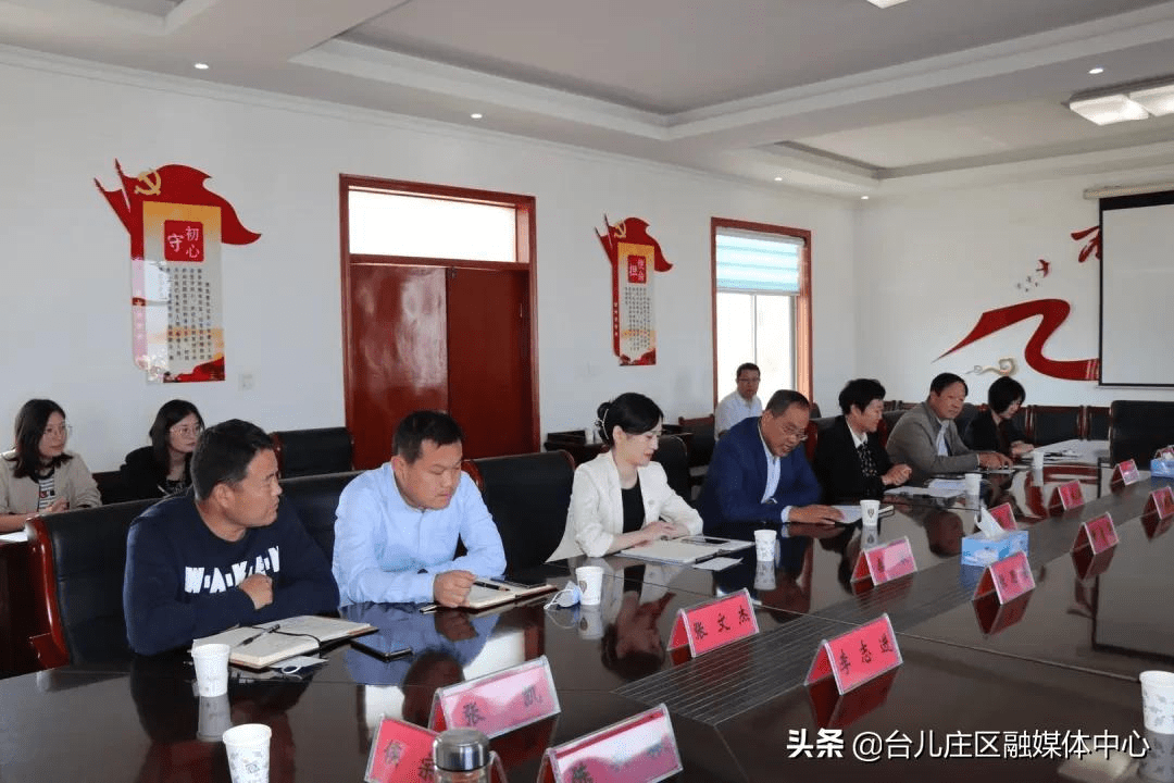枣庄市社科专家服务团来台儿庄区马兰屯镇调研双十镇建设情况