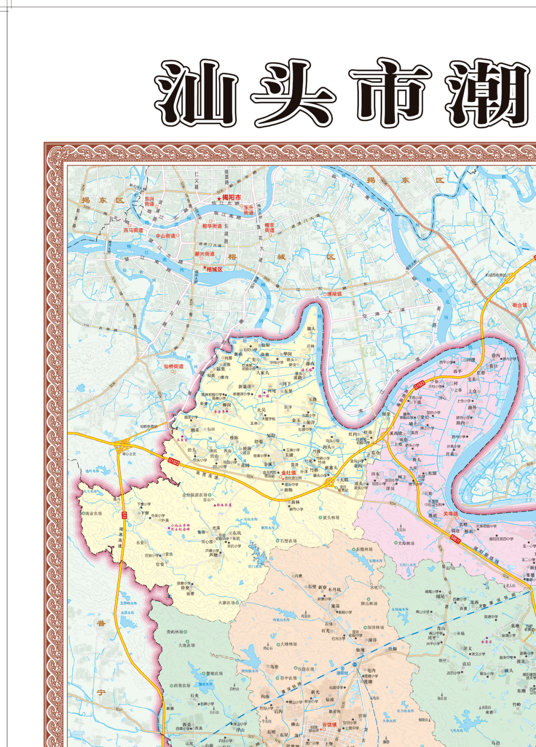 最新| 汕头市2021最新最全版地图新鲜出炉!澄海,金平