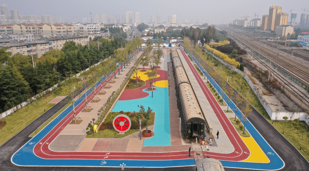 大家期待已久的 临淄区铁路文化主题体育公园 为顺应淄博"五好"城市