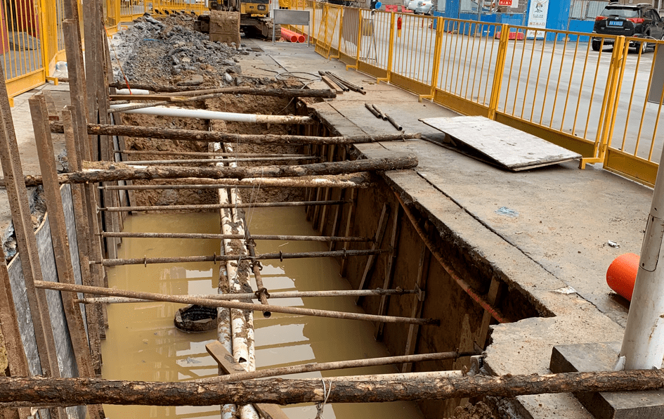 基坑主要支护措施:钢板桩,土钉墙,重力式挡墙,型钢水泥土搅拌桩墙