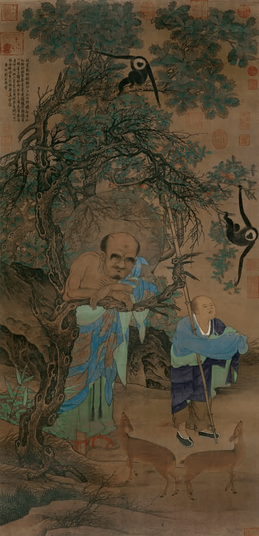读画:中国古代的道释人物画_罗汉