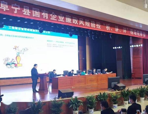 盐城阜宁举行国有企业廉政风险防控"析讲评"现场观摩会