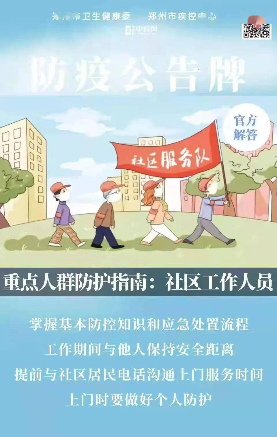 防疫公告牌 | 重点人群防护指南——社区工作人员_市