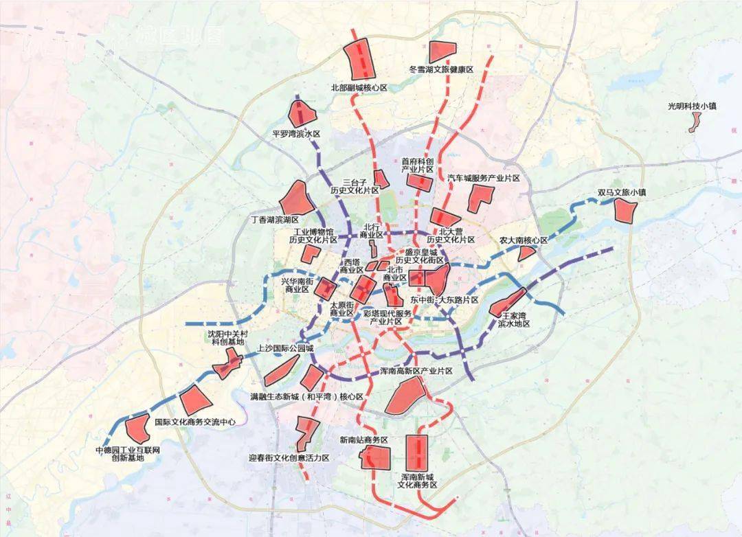 《沈阳市城市核心发展板块划定方案》 正式发布 沈阳划定 涵盖  滨水