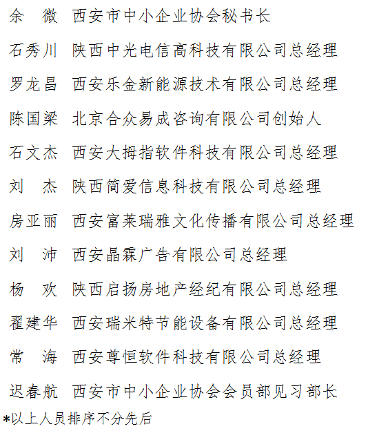 分会联谊丨西安市中小企业协会九分会座谈交流会成功召开_工作_会长_