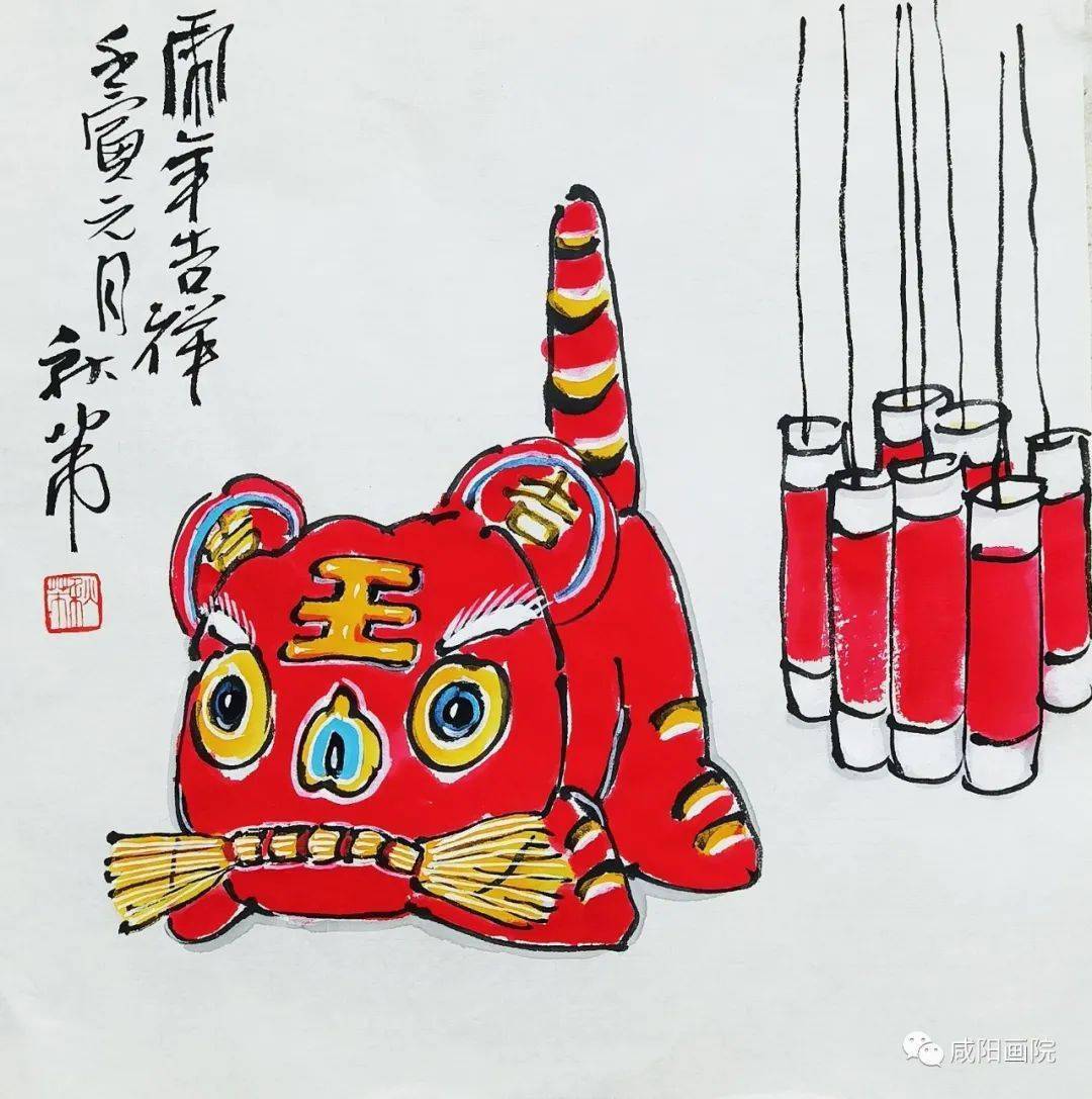 欢度春节喜迎新年丨虎年绘画集锦二