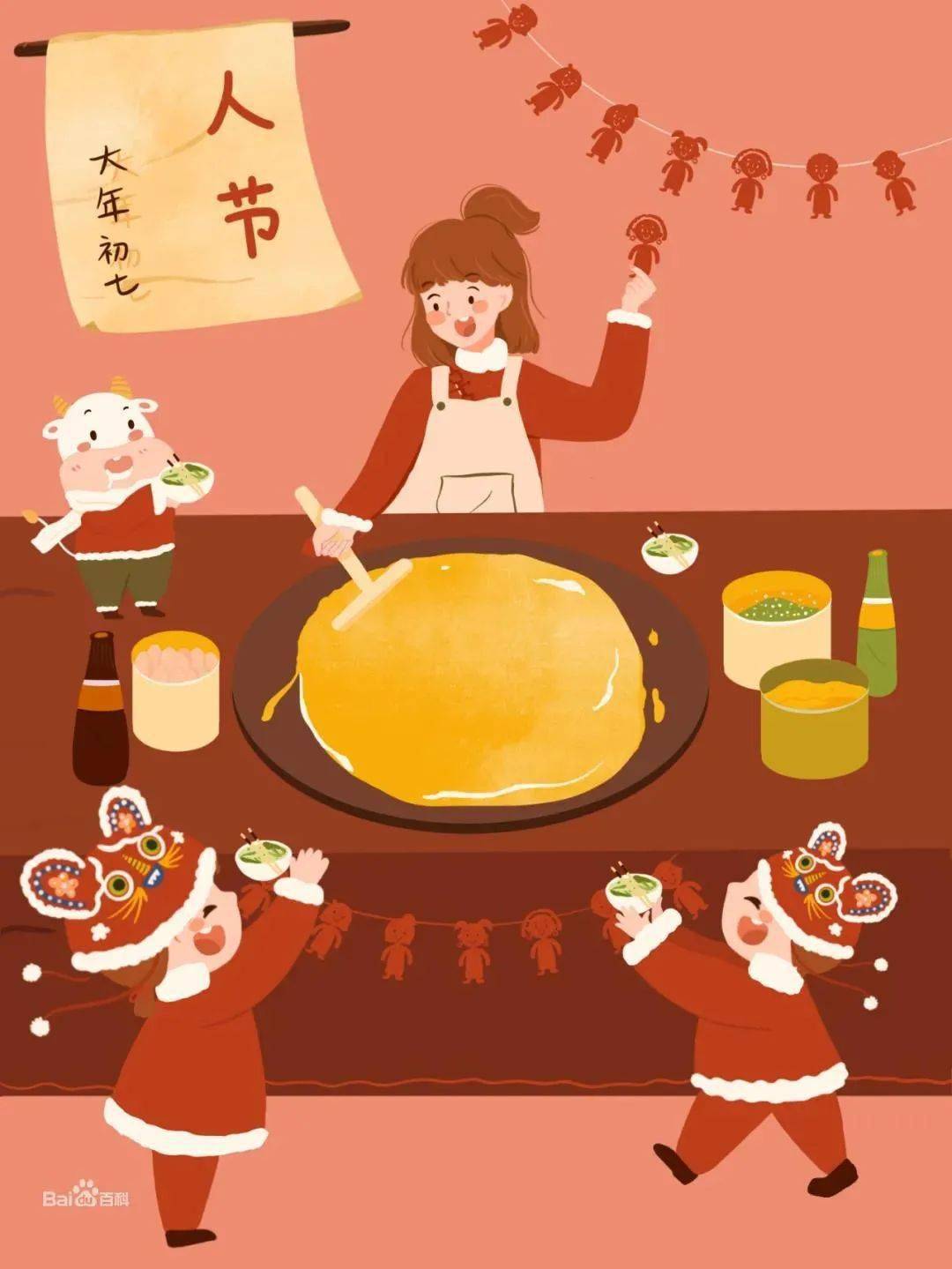 正月初七,也叫人胜日,人口日,人七日,人庆节,人日节等等.