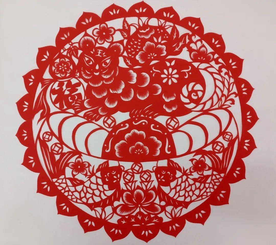2022年瑞虎迎吉祥包头春节元宵节剪纸作品线上展第一期