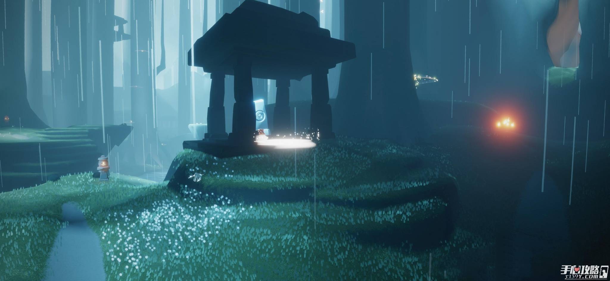 1,荧光森林冥想点在雨林二图,也就是玩家们常说的光菇图;一,位置《光