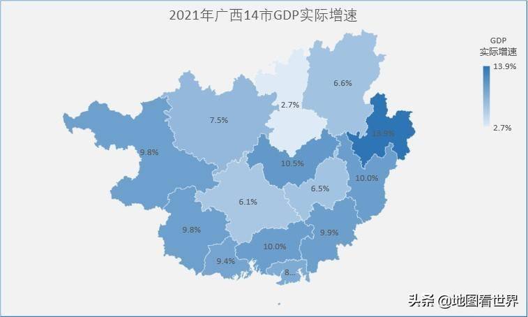 广西各市2021年gdp南宁领跑柳州低迷百色和北海反超贵港