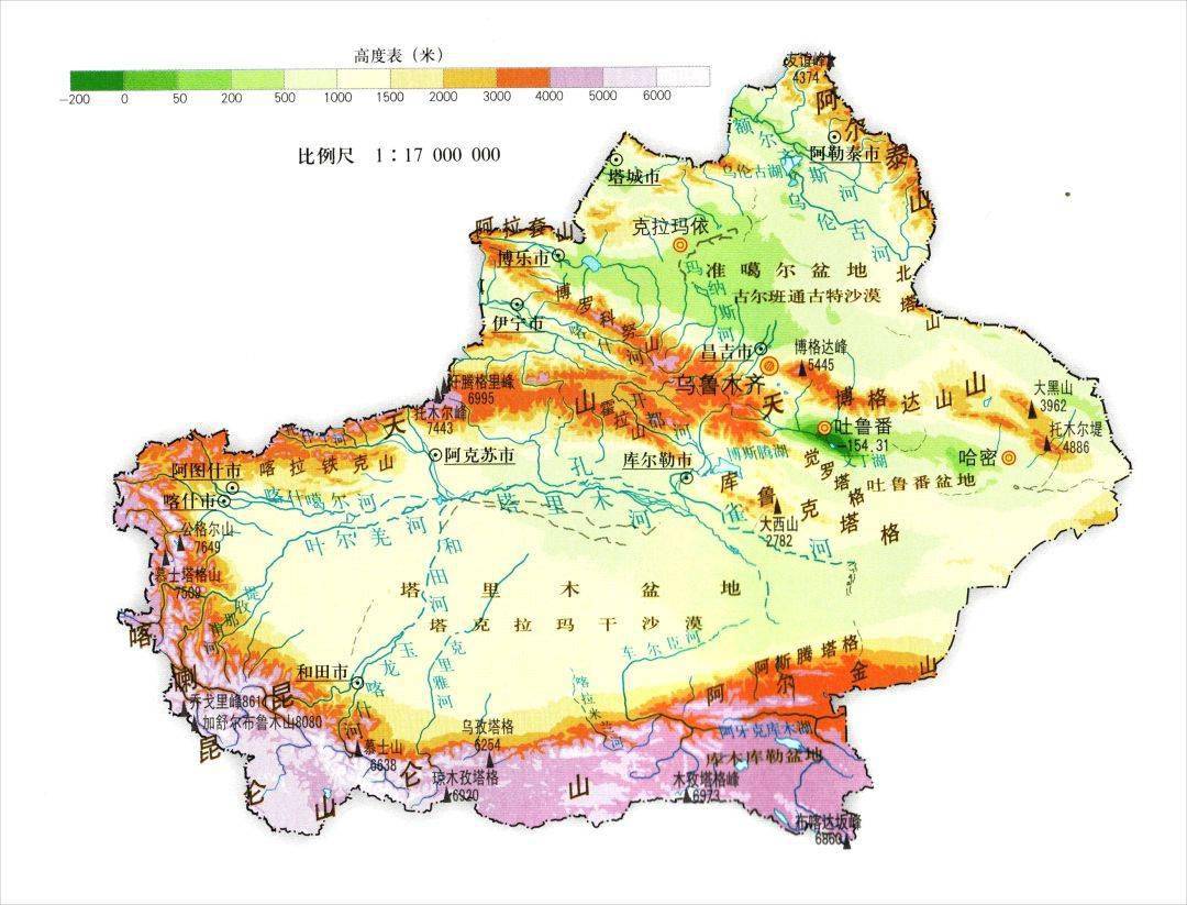 漂亮简洁的各省市地形高清图世界彩色地图集七大洲3d地形图