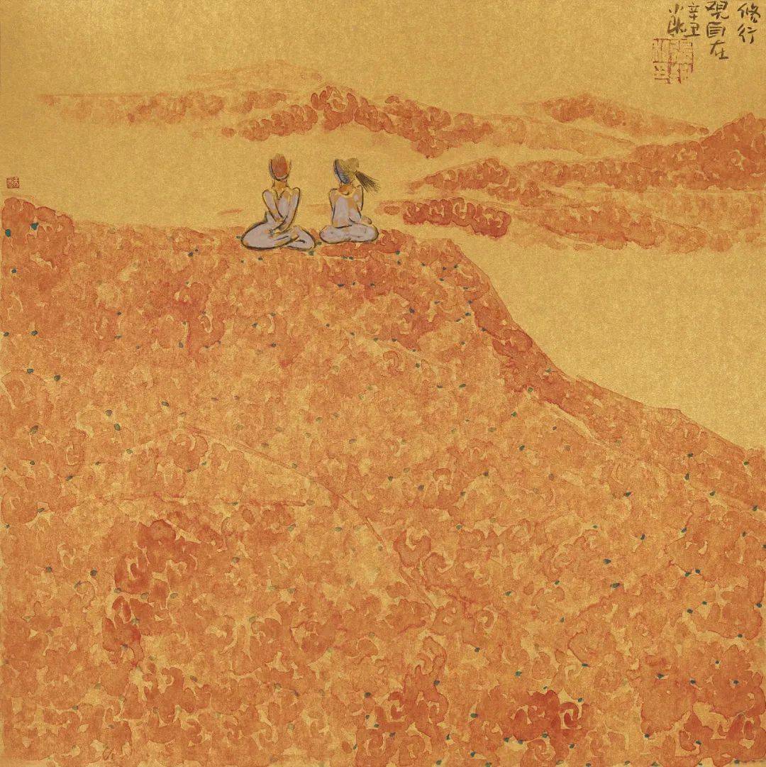 张迪笔名小陕,画家,藝渡主人,精于插花,事茶抚琴,师承:旅美画家