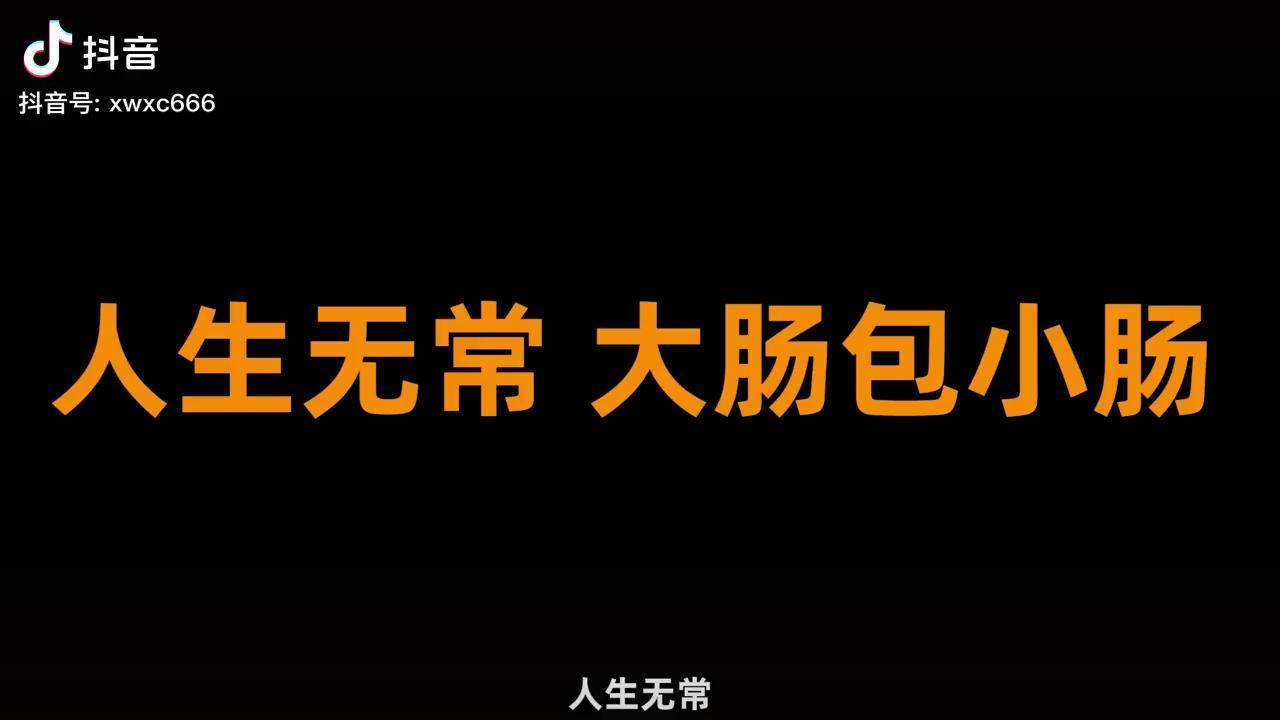 人生无常大肠包小肠为啥火了原出处是什么瞎问虾猜人生无常大肠包小肠