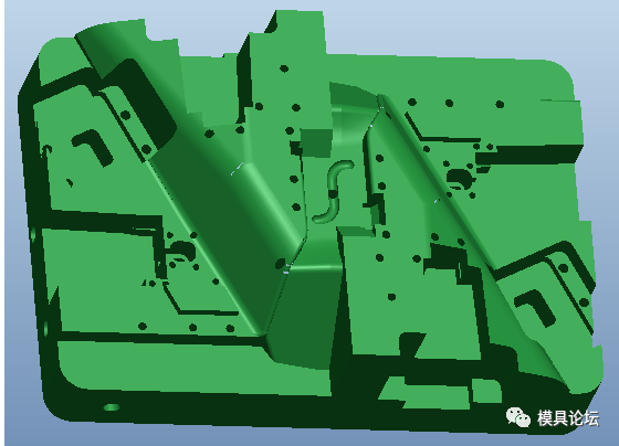 防护屏外罩注射模具设计 3d_硬模_粗加工_热处理