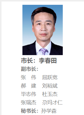 滨州市政府领导最新工作分工公布