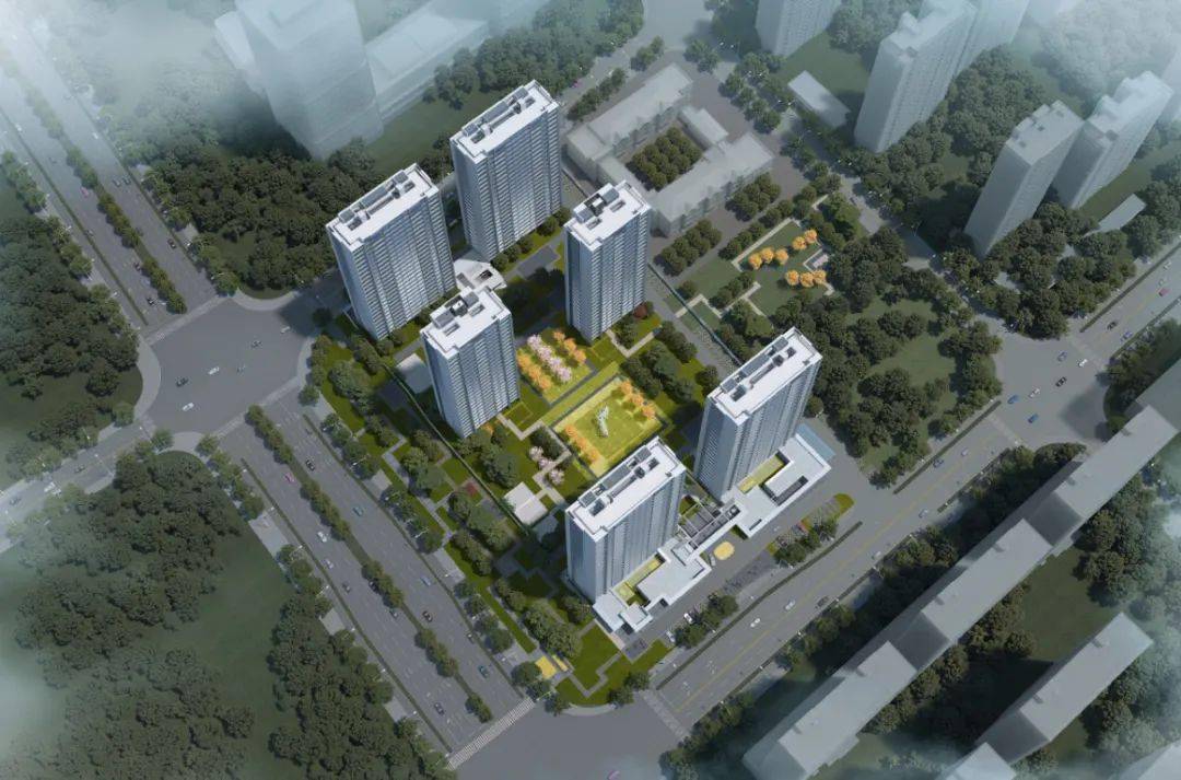 项目鸟瞰图4,万科余杭区良渚新城住宅项目(余政储出【2022】3号地块)