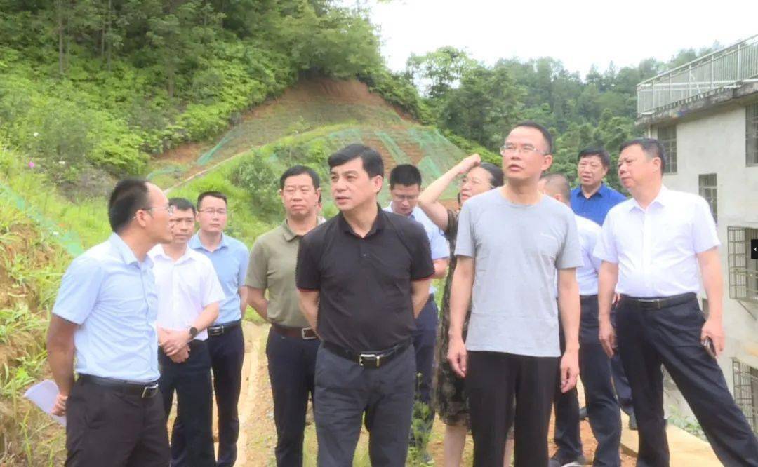 市政府副市长陈阳山在会昌督导地质灾害防治和指导"三区三线"划定工作