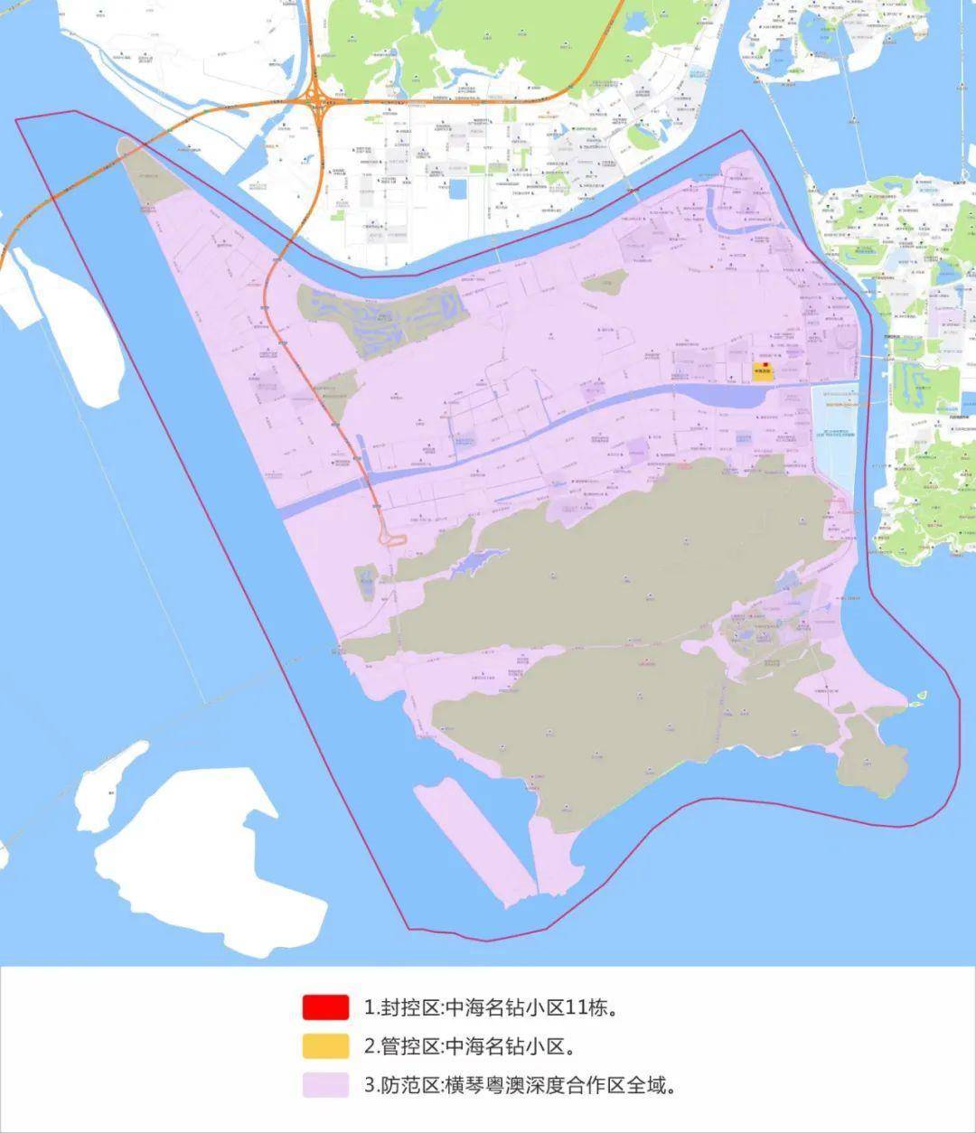 注意珠海横琴香洲区南屏这些地方划定管控区域
