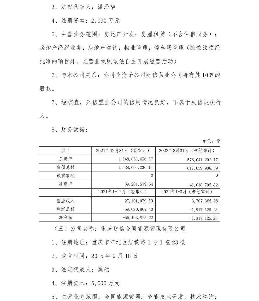 一季度商票余额282亿这家房企为子公司新开票六千万充当保证人