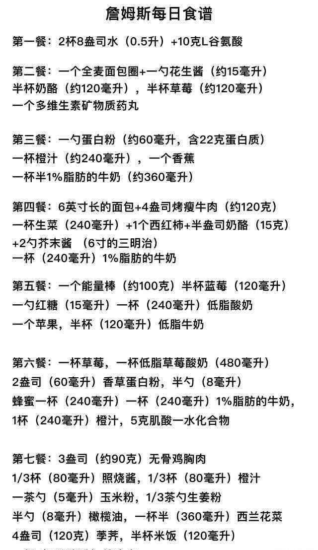 35岁的詹姆斯为什么还是第一人？每天吃7顿一年吃掉160万这才是原因！米乐M6 M6米乐(图4)