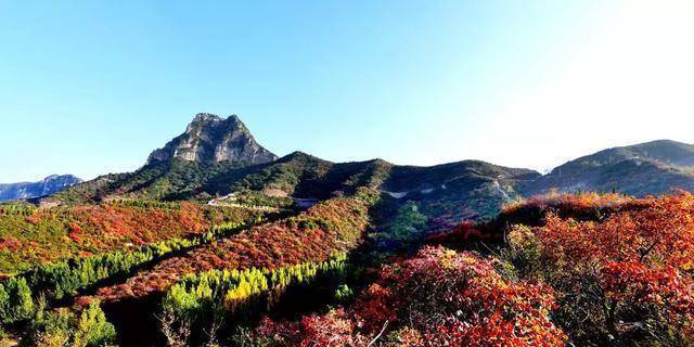 洛阳荆紫仙山免门票了，红叶与黄河相伴，10天后景色最美