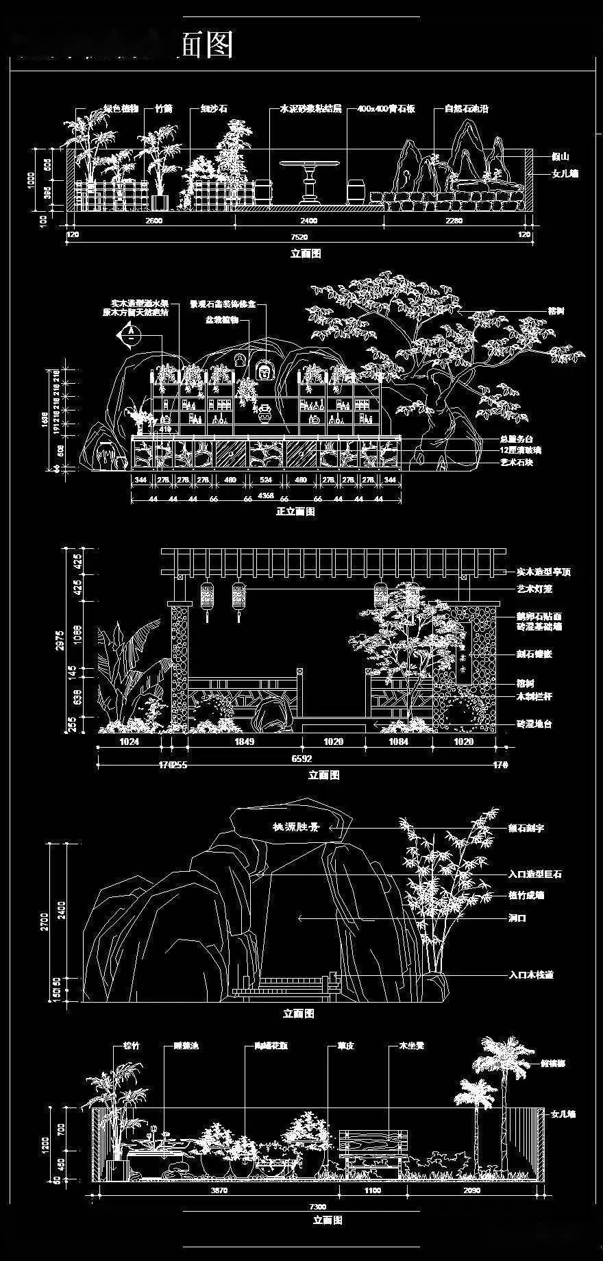 平面植物植物图库合集01-文末附:设计院专用cad规范智能图库-进大