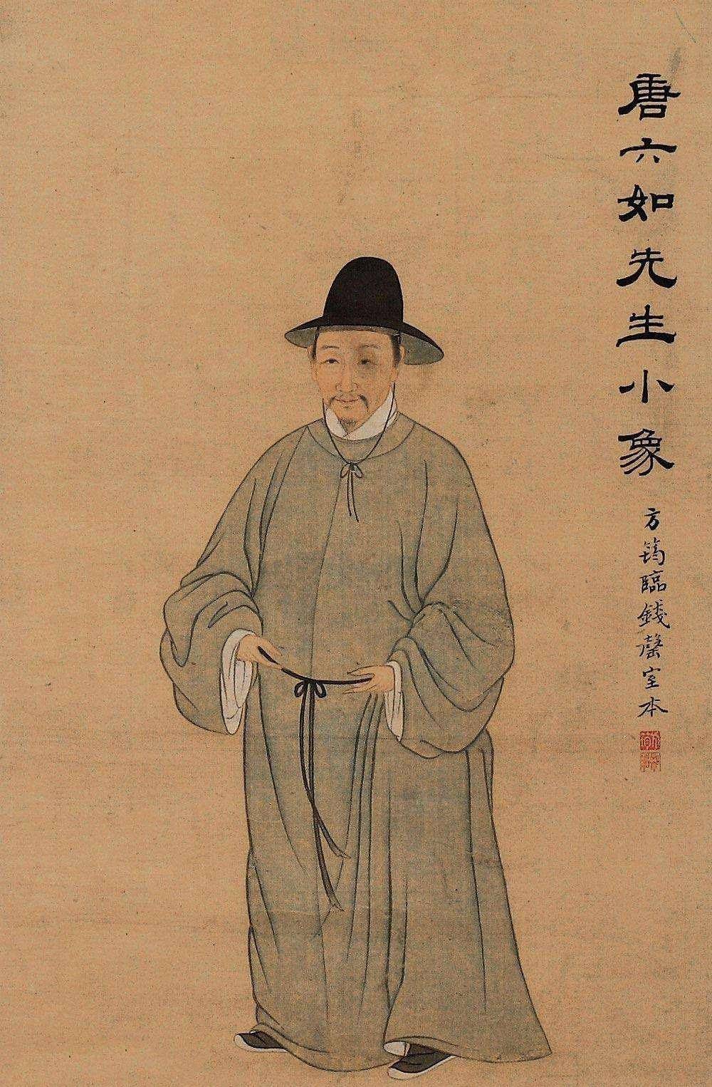 唐伯虎画像 2,桃花庵歌 书画生意有所起色的,唐伯虎又过起了花天酒地