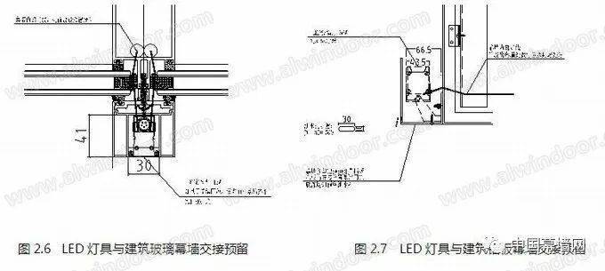 根据灯光照明要求,建筑幕墙需要给灯具预留足够空间安装及布线要求.