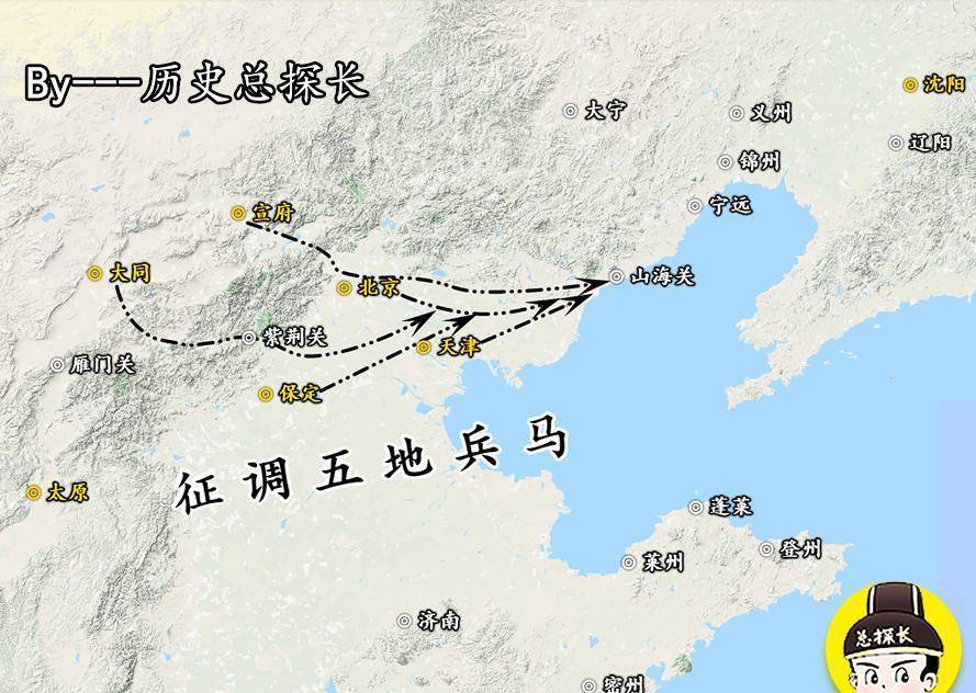 地图上的战争:皇太极10万大军发兵宁锦,袁崇焕再次