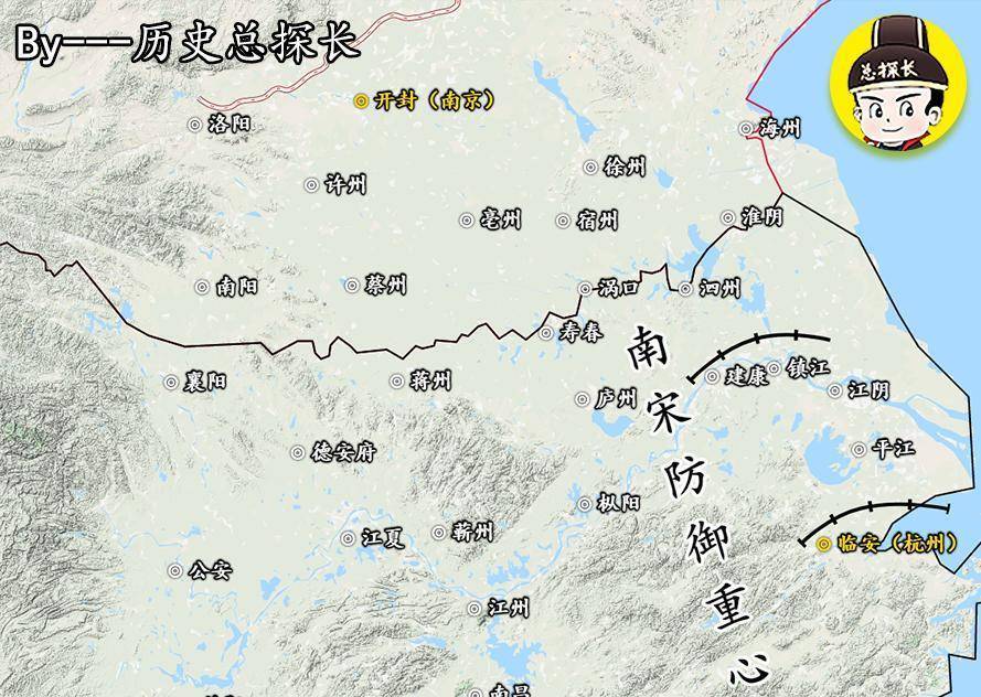 地图上的战争:南宋再度北伐,金国大军愤然一击,13万宋