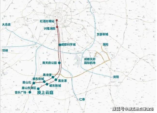 2轨:成都地铁19号线(规划中,成都地铁s5轻轨2横:崇礼北路,崇礼大道.