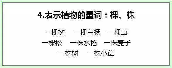 每周至少读两遍！1-6年级基础量词24类全整理，考试肯定用的上！  小升初作文 第4张