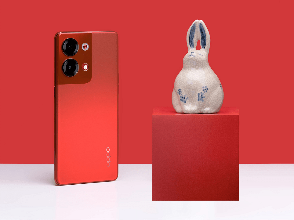 华为手机高颜值演讲
:5G高颜值手机之选，OPPO Reno9兔年定制红推荐