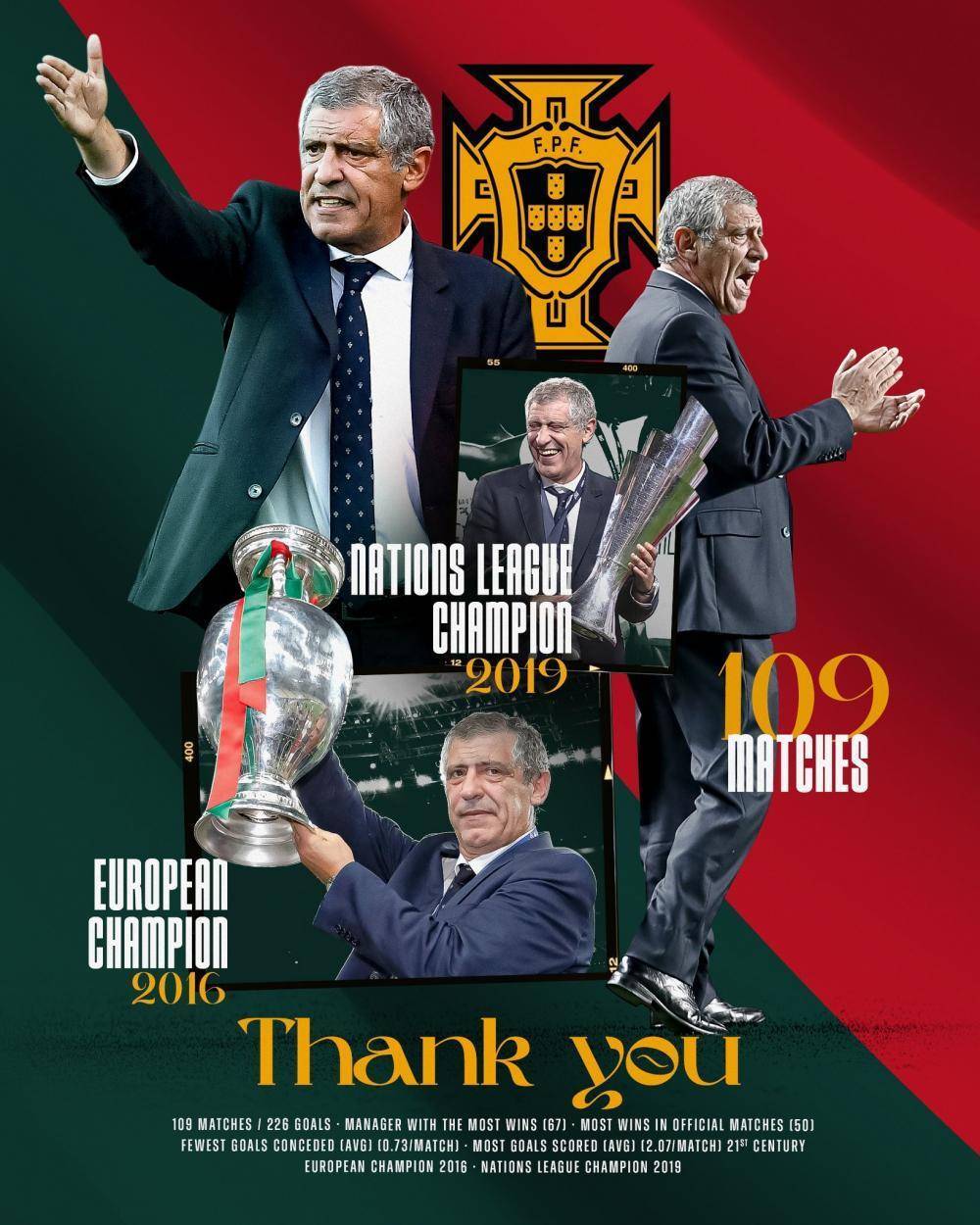 葡萄牙总统感激桑托斯：感激带来了欧洲杯冠军